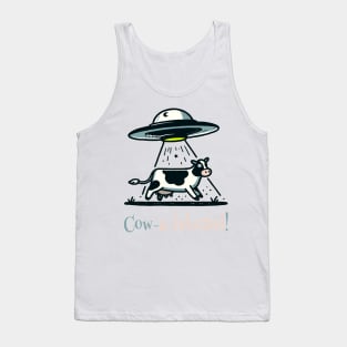 UFO Cow Abductions Tank Top